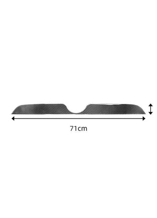 2X Carbon Fiber License Plate Lights Up Cover Trim For Nissan Rogue 2014-2016