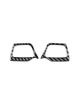 2X Carbon Fiber Steering Wheel Button Cover Trim For Lexus GS350/450h 2006-2011