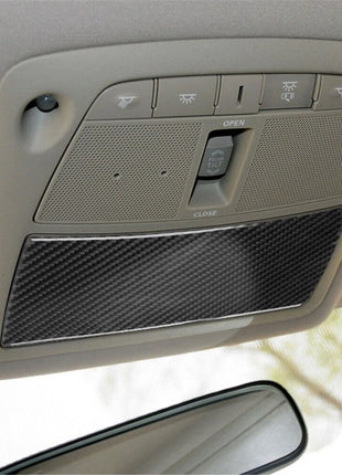 Carbon Fiber Front  Reading Light Panel Cover Trim For Nissan Rogue 2014-2016