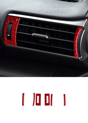 Red Carbon Fiber Interior Full Set Cover Trim For Lexus RC300 350 200T 2015-2020