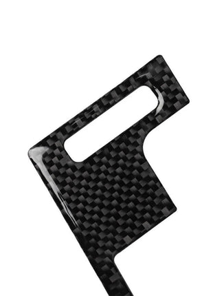 2 X Black Carbon Fiber Ac Outlet Vent Decor Cover Trim For Nissan 350z 2003-2009
