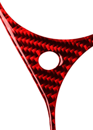 Red Carbon Fiber Inner Instrument Cluster Cover Trim For Nissan 350Z 2006-2009