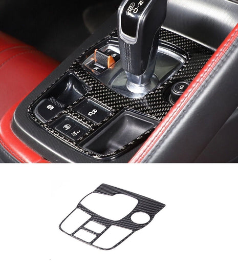For Jaguar F-type 13-2023 Soft Carbon Fiber Center Console Trim Cover Sticker