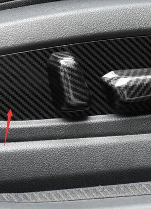 Seat Button Handle Panel Cover For Lexus UX200 250h 2019-2023 Steel Carbon Fiber