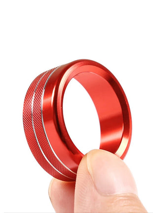 red Alloy Air Condition Switch Knob Ring Trim For Bmw 3 Series E90 E92 2007-12