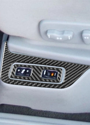 4Pcs Seat Heating Button Trim Cover Carbon Fiber For Nissan Quest 2004-2006