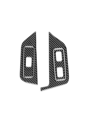 4Pcs Seat Heating Button Trim Cover Carbon Fiber For Nissan Quest 2004-2006