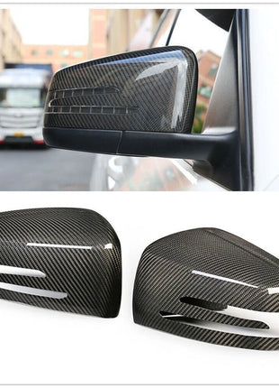 For Benz W204 W212 W176 W117 W246 Replacement 2PCS Carbon Fiber Mirror Cover