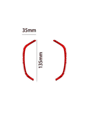 Red Carbon Fiber Speedometer Outer Frame Cover Trim For Nissan Altima 2019-2022