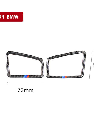 2闂佺厧顕悧姝況bon Fiber Dashboard Side Air Vent Outlet Cover For Bmw 3 Series E90 2005-12