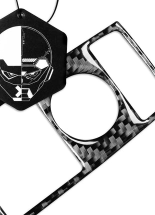 8Pcs Carbon Fiber Door Lift Switch Panel Cover Trim For Benz C-Class W204 12-14