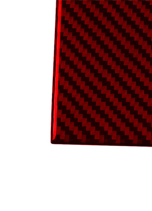 Red Carbon Fiber Center Console Water Cup Holder Trim Fit For Bmw X3 E83 2004-10