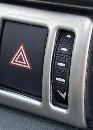 Mergency Light Button Frame Trim 1PCS For Lexus NX250 350 2022-2023 Silver Steel