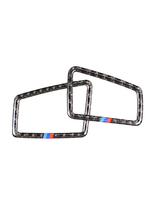 2闂佺厧顕悧姝況bon Fiber Dashboard Side Air Vent Outlet Cover For Bmw 3 Series E90 2005-12