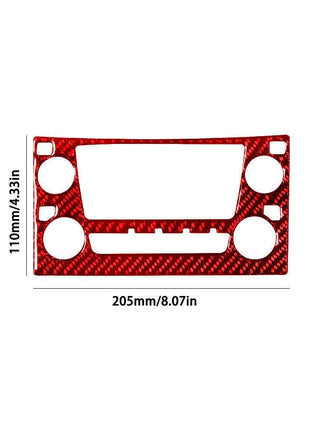 For Lexus RX300 1998-2003 Red Carbon Fiber Center Console Radio Control Cover