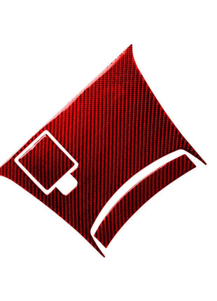 3Pcs Red Carbon Fiber Center Control Trim Cover Sticker For Nissan 350Z 2006-09