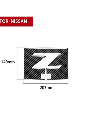Fit For Nissan 350Z 2003-2009 Carbon Fiber Interior Navigation Panel Trim Cover