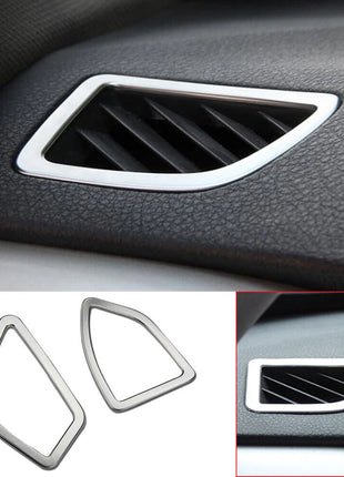 Silver Abs Dashboard Air Vent Outlet Trim For Bmw 3 4 Series 3gt F30 F34 2013-19