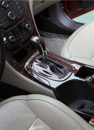 Fit For Buick Regal 2009-2013 Peach Wood Gear Shift Water Cup Frame Cover Trim