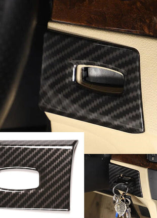 Carbon Fiber Abs Key Hole Ignition Switch Cover For Bmw 3 Series E90 E92 2005-12