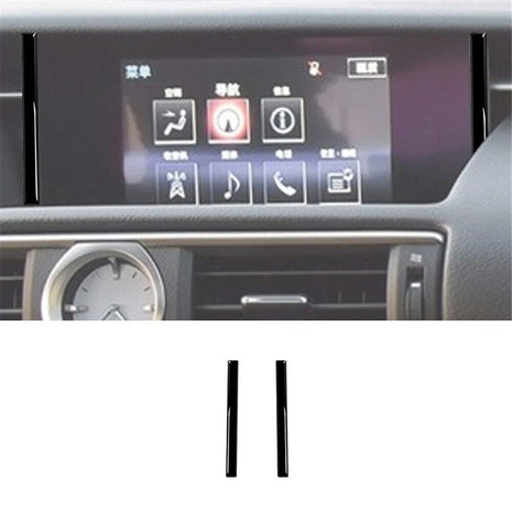 Gloss Black Display Frame Side Sticker Trim For Lexus RC300 350 200T 2015-2020