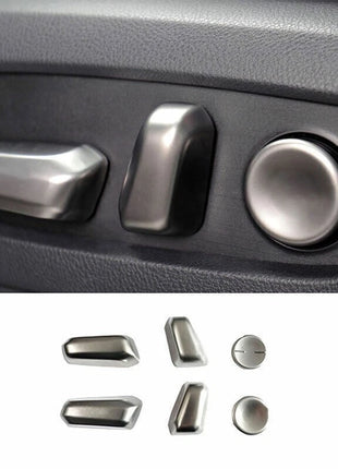 For Lexus NX250 350 2022-23 ABS Mate Silver Seat Adjust Handle Button Cover Trim