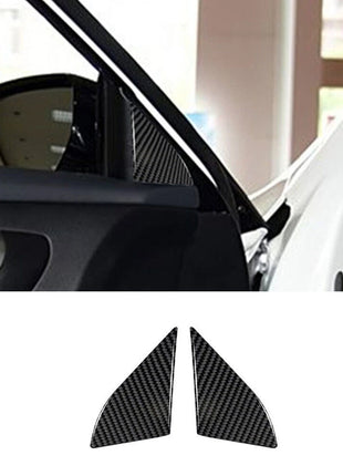 2x Carbon Fiber Front Door Triangle Cover Trim For Nissan Altima 2013-2015 Typeb