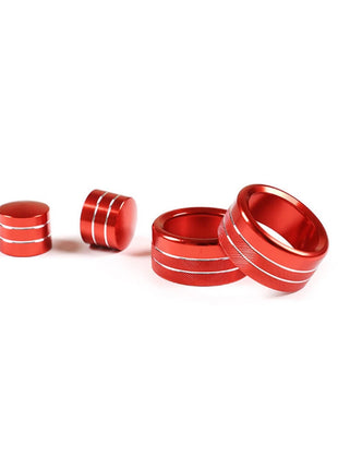 red Alloy Air Condition Switch Knob Ring Trim For Bmw 3 Series E90 E92 2007-12