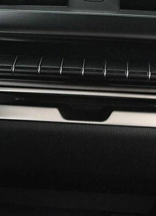 Console CD Button Control Frame Trim For Lexus UX200 250h 2019-2023 Silver Steel