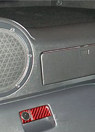 Red Carbon Fiber Rear Storage Box Locker Trim Cover For Nissan 350z 2003-2005