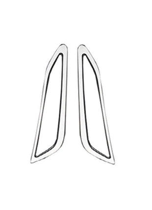 2P Chrome Steel Exterior Front Fog Light Frame Trim For Lexus RX350 450h 2020-22