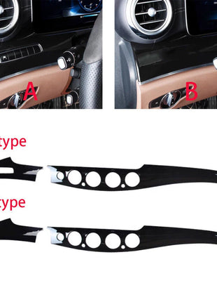 Gloss Black Center Console Dashboard Trim For Mercedes Benz E Class W213 2016-23