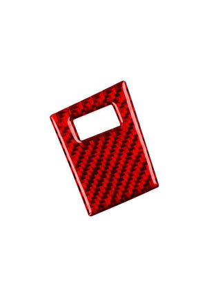 Red Carbon Fiber Interior Car Lock Button Cover Trim For Lexus CT200h 2011-2017
