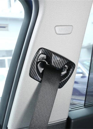 Carbon Abs Front Seat Belt Safty Buckle Cover For Bmw 3 4 Series F30 F34 2013-19