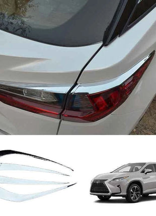 4Pcs Chrome Exterior Rear Lamp Taillight Strip Trim For Lexus RX350 450h 2016-19