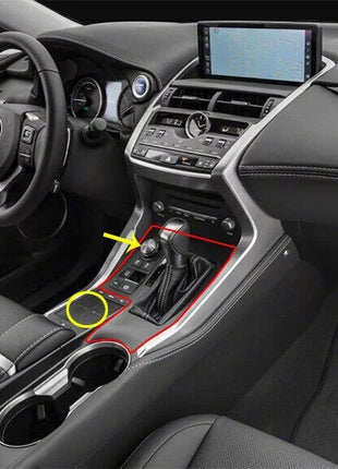 Middle Console Gear Shift Frame For Lexus NX200T 300H 15-2021 Real Carbon Fiber