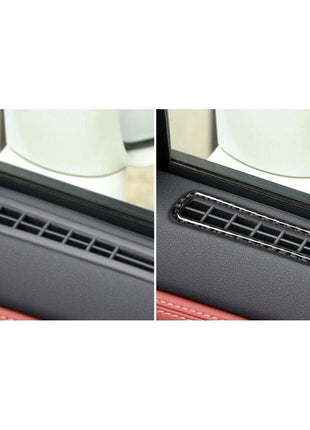 Carbon Fiber Interior Window Air Outlet Cover Trim For Nissan Gt-r R35 2008-2020