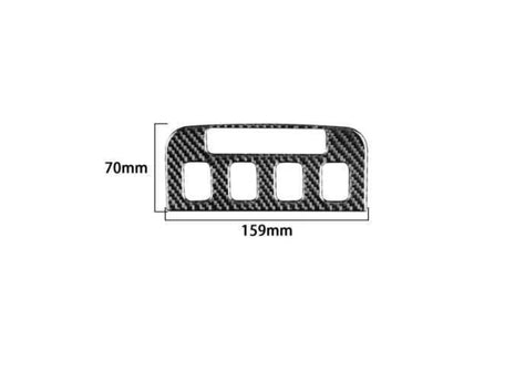Function Control Button Frame For Lexus GS350 450h 2007-2011 Real Carbon Fiber