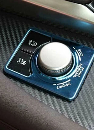 Console Driving Mode Button Ring Trim For Lexus RX350 450h 2016-19 Blue Titanium