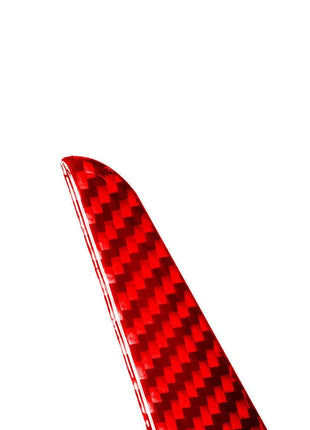 4X Red Carbon Fiber Door Pull Inner Panel Cover Trim For Nissan Altima 2019-2022