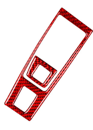 Red Carbon Fiber Gear Shift Panel Cover Trim Sticker For Lexus CT200h 2011-2017