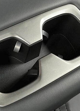 Rear Drinking Glass Panel Cover Trim For Lexus NX250 350 2022-2023 Silver Steel