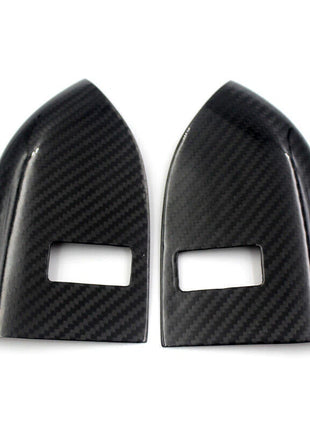 Real Carbon fiber Door Lock Button Panel Cover Trim For Range Rover Sport 14-17