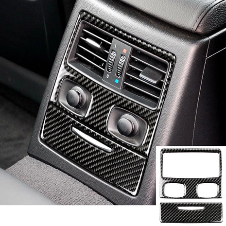 2闂佽壈鎻幏绋rbon Fiber Rear Air Vent Outlet Panel Trim For Bmw 3 Series E90 E92 2005-12