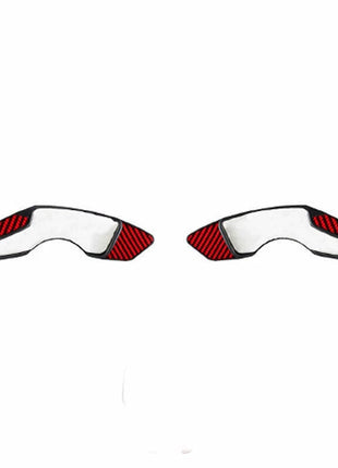 Steering Wheel Shift Paddle Trim For Lexus IS300 350 14-19 Real Red Carbon Fiber