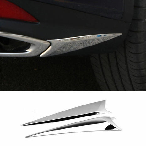 For Lexus RX350 450h 2020-2022 Chrome Rear Bumper Both Side Lip Molding Cover 2x