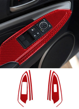 Red Carbon Fiber Interior Full Set Cover Trim For Lexus RC300 350 200T 2015-2020