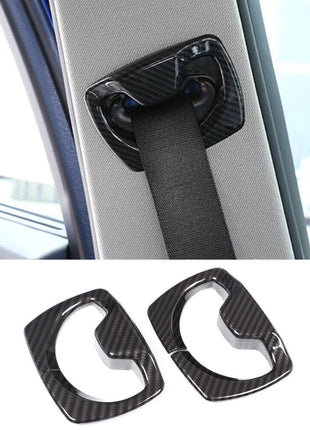 Carbon Abs Front Seat Belt Safty Buckle Cover For Bmw 3 4 Series F30 F34 2013-19