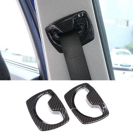 Carbon Abs Front Seat Belt Safty Buckle Cover For Bmw 3 4 Series F30 F34 2013-19