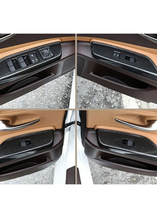 For Lexus ES250 300h 350 2019-22 Carbon Fiber Style Window Lock Lift Panel Trim
